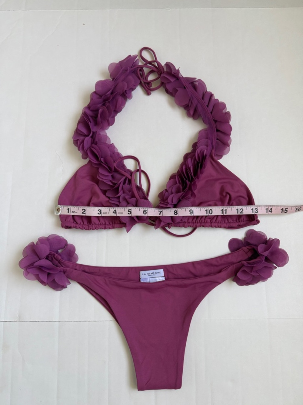 La Reveche Jamila Bikini Set in Raspberry - Women Swim - Picture 7 of 7